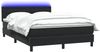 vidaXL Boxspringbett mit Matratze & LED Schwarz 160x210 cm Samt 3317273 Bild 3