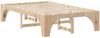 vidaXL Bettrahmen Braun 135 x 190 cm Massives Kiefernholz 872995 Bild 4