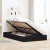 vidaXL Ottoman Bettgestell mit Speicher Schwarz 120 x 190 cm Samt 3442870 Bild 4