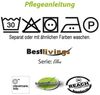 Bestlivings Bezug für Nackenrolle 10x25cm ( BxL ) Bezug in Sandgrau, in vielen Farben Bild 3