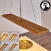 hofstein Pendelleuchte »Volano« dimmbare aus Holz/Metall in Braun/Dunkelgrau, 3000 Kelvin, moderne Hängelampe, Höhe max. 150cm, Pendellampe dimmbar,3000 Lumen Bild 4