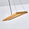 hofstein Pendelleuchte »Volano« dimmbare aus Holz/Metall in Braun/Dunkelgrau, 3000 Kelvin, moderne Hängelampe, Höhe max. 150cm, Pendellampe dimmbar,3000 Lumen Bild 3