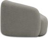 DOMO. collection Recamiere 700013, Liege mit Zierkissen, oval, Füße mit Filzgleitern, Chaiselongue, Sofa, Polstergarnitur, 183 x 105 x 75 (BxTxH), grau Bild 5
