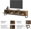 OTTO home Lowboard Loft, Breite 208,5 cm, TV-Board mit 4 Klappen, Metallkufen, TV-Kommode mit viel Stauraum, push-to-open-Funktion Bild 4