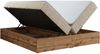 Polsterbett mit Bettkasten, Boxspringbett ohne Kopfteil WOOD ZERO, 7-Zonen Multipocket-Matratze und Topper, modernes Bett für Schlafzimmer - Beige Strukture - 160 x 200 cm - H3 Bild 5