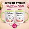 Momentals Tasse Rente Frau – Weil ichs mir verdient hab – Geschenk Rentnerin Ruhestand, Gratis Versand · Links-&Rechtshänder · Spülmaschinenfest Bild 3