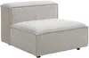 Vente-unique - RUZOLO Sofa Stoff Beige - B 169 cm x H 67 cm x L 313 cm Bild 4