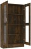 vidaXL Vitrinenschrank Räuchereiche 82,5x30,5x150 cm Holzwerkstoff 815117 Bild 5