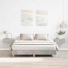 Doppelbett, Bettgestell Modernen ohne Matratze Betongrau 150x200 cm Holzwerkstoff d1769e Bild 2