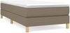 vidaXL Boxspringbett mit Matratze Taupe 90x190 cm Stoff 3144139 Bild 2