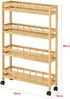 Rollwagen Pyhäjoki 96 x 60 x 18 cm Natur [en. casa] Bild 3