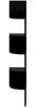 vidaXL Wand-Eckregal Hochglanz-Schwarz 19x19x123 cm Holzwerkstoff 326838 Bild 5