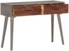 vidaXL Konsolentisch Grau 110x35x75 cm Raues Mango-Massivholz 321807 Bild 2