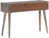 vidaXL Konsolentisch Grau 110x35x75 cm Raues Mango-Massivholz 321807 Bild 4