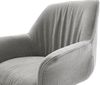 Drehstuhl Keila-Flex mit Armlehnen Strukturstoff Soft Grau Kreuzgestell breit Effektfinish Titan 360° drehbar Wippfunktion Bild 4