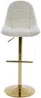 Vente-unique - LOLY Barhocker Stoff Weiß - B 55 cm x H 117 cm96 cm x L 47,5 cm Bild 3