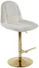 Vente-unique - LOLY Barhocker Stoff Weiß - B 55 cm x H 117 cm96 cm x L 47,5 cm Bild 5