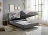 Boxbett >ATLANTIS 6< 140x200 cm Liegefläche, Bezug dark grey - 145x102x240cm (BxHxT) Bild 3