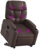 vidaXL Massagesessel mit Aufstehhilfe Elektrisch Braun Kunstleder 3204681 Bild 3