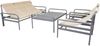 Gartencouchtisch Sling aus Aluminium, modern, pulverbeschichtet, anthrazit, 135x85x52 cm Bild 4
