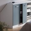 Küchenschrank für Dachschrägen R-Line Blau-Grau 80 cm mit 2 Türen, Schrankkorpus 60 cm Tiefe Vicco Bild 4