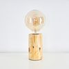 hofstein Tischleuchte »Pontinvrea« moderne Tischlampe aus Holz in Natur/Schwarz, ohne Leuchtmittel, m. An-/ & Ausschalter, Retro/Vintage-Leuchte, E27, m. Lichteffekt Bild 3