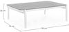 Gartencouchtisch Aicenori aus Aluminium und Glas, modern rechteckig, weiß, für Outdoor Bild 5