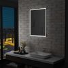 vidaXL Badezimmer-Wandspiegel mit LED 60x80 cm, Mit Beleuchtung [144718] Bild 3