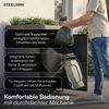 STEELSØN 'Thoria' Mülltonnenbox 1er je 240 Liter, anthrazit, Mülltonnenverkleidung aus Stahl, wetterfest, 125x80x69 cm, Müllbox mit Pflanzendach für 1 Tonne Bild 3