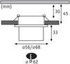 Paulmann No. 93377 LED Einbauleuchten Set Gil 6W IP44 2700K Weiß Schwarz 3-Stufen dimmbar Bild 3