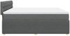 vidaXL Boxspringbett mit Matratze Dunkelgrau 200x200 cm Stoff 3287571 Bild 5