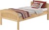Erst-Holz Massivholzbett geschwungenes Seniorenbett Buche 100x200 Einzelbett Bettgestell 60. 75-10 oR Bild 2