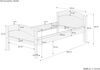Erst-Holz Massivholzbett geschwungenes Seniorenbett Buche 100x200 Einzelbett Bettgestell 60. 75-10 oR Bild 4