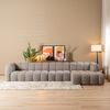 Bronx71 Ecksofa Luca XL aus Bouclé-Stoff braun/grau rechts Bild 3