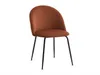 Vente-unique - MELBOURNE Stuhl SamtStoff Rot - B 55 cm x H 77 cm x L 50 cm Bild 4