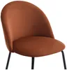 Vente-unique - MELBOURNE Stuhl SamtStoff Rot - B 55 cm x H 77 cm x L 50 cm Bild 5