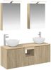 vidaXL Badezimmerschrank-Set 5 pcs Sonoma-Eiche 50 x 14,5 x 70 cm 3406353 Bild 2