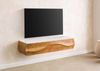 Lowboard Akazie 124x40x25 natur lackiert / Marmor weiß MONTREAL #132 Bild 3