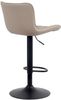 CLP 2er Set Barhocker Emma höhenverstellbar und 360 drehbar,creme Kunstleder Bild 2