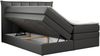 Boxspringbett 7-Zonen Taschenfederkernmatratze und Topper - PREMIUM-10-KING - 140x200cm - Dunkelgrau Kunstleder - H3 Bild 4