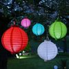 MARELIDA LED Lampion LED Solar Lampion 20cm Party Balkon Terrasse Garten Laterne blau, LED Classic, kaltweiss (5300K bis 6000K) Bild 4
