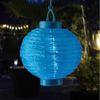 MARELIDA LED Lampion LED Solar Lampion 20cm Party Balkon Terrasse Garten Laterne blau, LED Classic, kaltweiss (5300K bis 6000K) Bild 2
