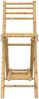 vidaXL Outdoor-Barhocker mit Fußstützen 2 Stk. Klappbar Bambus 4108228 Bild 5