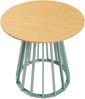 Esstisch Lensuu 76x Ø80 cm Pastellgrün/Eicheoptik [en. casa] Bild 4