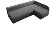 Ecksofa Klein, Sofa mit Schlaffunktion, Couch L-Form, Rechts Sofa, Cord-Stoff, 203 x 82 x 125 cm, Dunkelgrau Bild 4
