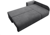 Ecksofa Klein, Sofa mit Schlaffunktion, Couch L-Form, Rechts Sofa, Cord-Stoff, 203 x 82 x 125 cm, Dunkelgrau Bild 5