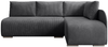 Ecksofa Klein, Sofa mit Schlaffunktion, Couch L-Form, Rechts Sofa, Cord-Stoff, 203 x 82 x 125 cm, Dunkelgrau Bild 2