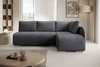 Ecksofa Klein, Sofa mit Schlaffunktion, Couch L-Form, Rechts Sofa, Cord-Stoff, 203 x 82 x 125 cm, Dunkelgrau Bild 3