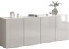 INOSIGN Sideboard Egypt, Kommode, Schrank, Kredenz, grifflos, 4 Türen, Hochglanz lackiert, Breite 180 Bild 4
