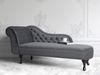 Beliani 'Nimes' Chaiselongue, Grau, Samt, 79 x 65 x 169 cm, Links Bild 3